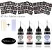 Temporary Tattoos Kit - 4 Pcs with 3 Colors | DIY Tattoos for Women, Kids & Men - 78 Pcs Stencils & Body Markers - Buy Online on SooperMarket.com
