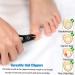 FERYES Precision Toenail Clipper | Stainless Steel Nail Cutter for Thick or Ingrown Toenails | Podiatrist Recommended | Manicure Pedicure Clipper - BLACK - Buy Online on SooperMarket.com