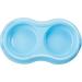 Trixie Light Weight Version Plastic Double Bowl for Cat 200 ml Assorted Colors 1 Count (Pack of 1) - Buy Online on SooperMarket.com