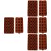 HOMSFOU 8 Pcs Chocolate Mold Cookie Baking Candy Making Molds Maple Leaf Mold Silicone Chocolate Rose Chocolate Silicone Cookie Mini Semi Sphere Silicone Mold 3D Chewing Gum Spherical 18.5X11CMx4pcs Light Brown 1x4pcs