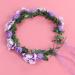 KALLORY Purple Flower Crown Headband for Bridesmaids & Flower Girls - Buy Online on SooperMarket.com