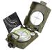 Bijia multifunctional visual compass for hiking made of metal military waterproof high accuracy lens compass with a clinometer and spirit level for hiking climbing boating exploration hunting geology green