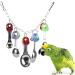 Ycnpeatt 1Piece Bird Swing Toys Parrot Hanging Chewing Toys for Parakeet Cockatiel Conure Cockatoo Macaw African Greys Parrot Cage Toys Blue - Buy Online on SooperMarket.com