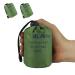 Delmera Emergency Sleeping Bag, Lightweight Survival Sleeping Bags Waterproof Thermal Emergency Blanket, Bivy Sack Survival Gear for Outdoor Adventure, Camping, Hiking, Orange, Green Green- 2 Packs