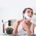HERCHR 4-Piece Shaving Set | Manual Razor Stainless Steel Stand Brush & Bowl | Premium Men's Grooming Essentials - Buy Online on SooperMarket.com