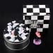 Kalolary Nail Art Display Stand Set - Pink Magnetic Holder for Fingernail Tips, Crystal Chessboard Design for DIY Training Practice - Nail Art Holder Stand - Buy Online on SooperMarket.com