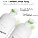 MOIIKKO 32oz Refillable Shampoo and Conditioner Bottles - Pack of 3, White Dispensers with Waterproof Labels - Modern Bathroom Accessories - Buy Online on SooperMarket.com