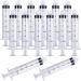 10ml Luer Lock Syringe 20-Pack Plastic 10ml Syringes with Luer Lock Tip, Individually Sterile Sealed, No Needle 10ML 20.0