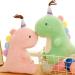N/C Cartoon Dinosaur Plush Doll - Cute Stuffed Animal Toy Pillow for Kids & Adults (Pink 15cm x 23cm) - Buy Online on SooperMarket.com
