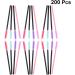LEORX 200pcs Silicone Eyelash Brushes Disposable Mascara Applicator Wands Brush for Lash Extensions (Colorful) - Buy Online on SooperMarket.com