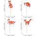 36 Pieces Fox Cupcake Toppers - Wild Animal Birthday Decorations & Muffin Decor for Baby Showers - Buy Online on SooperMarket.com