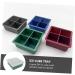 MAGICLULU 2pcs Silicone Ice Tray Mini Refrigerator Silicone Tray Cake Ice Making Mold Chocolate Candies Whisky 11.4X11.4CM Green - Buy Online on SooperMarket.com