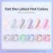 Modelones Pearl Gel Nail Polish 6 Colors Aurora Iridescent Shimmer White Pink Purple Mermaid Nail Drawing Gel Polish Soak Off UV Gel Led Spring Gel Polish Swirl Shell Thread Effect DIY Manicure Gifts - Buy Online on SooperMarket.com