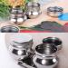 Stainless Steel Double Dipper Palette Cup - Large Size with Screw Hat for Turpentine and Paint Megilp - Buy Online on SooperMarket.com