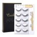 Cuckoo Eyelashes Lashes Pack,5 Pairs 3D Faux Mink Eyelashes with Eyelash Glue Kit,Natural False Eyelashes for Women,Reusable Makeup Soft Natural Look Fake Eyelashes Cuckoo Lashes Kit-04