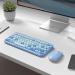 MOFII Colorful Computer Wireless Keyboard and Mouse - Mini Blue - Buy Online on SooperMarket.com