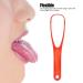 Buy Tongue Scraper - Plastic Tongue Cleaner & Brush for Fresh Breath | Heal Bad Breath for Adults & Kids (Red) - Buy Online on SooperMarket.com
