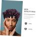 Satin Lined Shower Cap Set for Women - 4pc Flower Pattern Turbans | Washable & Stylish Hair Bonnets - Healeved - Buy Online on SooperMarket.com