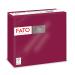 FATO-disposable paper napkins softness and softness pack with 40 napkins size 38x38 4-folded 2-layer color bordeaux 100% pure cellulose paper FSC certified burgundy