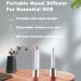 Refillable Essential Oil Nasal Inhaler Tube Reusable Aromatherapy Container Relieves Pressure Easy to Use Portable Size Excellent Plastic Soothes Fatigue Pressure - Buy Online on SooperMarket.com