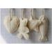 Natural Loofah Sponge-Fun Shaped 4 Pieces.