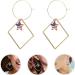 KESYOO 2 Pairs Independence Day Ear Pendants | Stylish Ear Rings & Drops for Party | Independence Day Decoration - Buy Online on SooperMarket.com