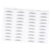 Housoutil Black Eyebrows 2 Pairs Simulation Eyebrow Stick-on Brows Artificial Eyebrow Patch Eyebrow Stickers Water Proof 3d