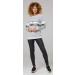 Happy Mama Women's Maternity Nursing Zipped Sweatshirt Striped Jumper 1110 - Light Grey Melange & Panther Gray - Size 16 - Buy Online on SooperMarket.com