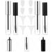 KALLORY 6 Sets Mascara Tube Clear Eyelash Mascara Eyelash Wand Tube Mascara Wand Sample Self Made Travel 10.5X1.5CMx3pcs Assorted Colorx3pcs - Buy Online on SooperMarket.com