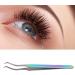 Professional Stainless Steel Eyelash Extension Tweezers for DIY Nail Art - Precision Tools for Eyelash Transplant - Buy Online on SooperMarket.com