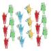 Vaguelly 90 STK parachute toys children's play set outdoors outdoor toys for toys children's toys mini-soldier-parachute toys children parachute medium play plastic random color x 3 pieces 7x3cmx3pcs