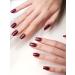 Kalolary Red Gel Nail Strips for Mother s Day | Glaze Brown Full Wrap Nail Polish Stickers | Aurora Nail Wraps | Long-Lasting Salon Quality | Includes Nail File & Wood Stick | UV/LED Lamp Required - Buy Online on SooperMarket.com