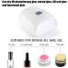 Rechargeable Cordless 66w UV Led Nail Lamp for Gel Polish - 5 Timer Settings, LCD Display - White - Buy Online on SooperMarket.com