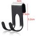 Self-Adhesive Razor Holder & Towel Hook - Bathroom & Kitchen Organizer (Black 2-Pack) - Buy Online on SooperMarket.com