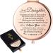 Wailozco to My Daughter You are Always Be My Baby Girl Love Saying Rose Gold Compact Mirror for Daughter Unique Meaningful Daughter Gifts for Daughter Graduation Birthday Christmas from Dad