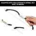 Flexible Aluminum Alloy Eyebrow Line Marker Ruler with Sponge Measure Tool for Precise Positioning Reduced Design Time and Strong Adsorption (Black) - Buy Online on SooperMarket.com