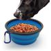 iGadgitz Home Large Foldable Travel Silicone Dog Bowl Food Water Feeding Portable Dish for Pet (Blue) - Buy Online on SooperMarket.com