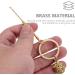 Vintage Brass Ear Spoons Set | Earwax Removal Tools | Healeved 4Pcs | Keychain Gift for Men Women - Buy Online on SooperMarket.com
