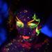 GLAHORSE UV Glow Blacklight Eyeliner - 12 Bright Colors, Water Activated, Body/Face Makeup for Halloween & Club Art with 3 Free Sticks - Buy Online on SooperMarket.com