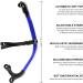 SACBOLA Dry Snorkel for Advanced Swim Training - Blue | Perfect for Pool Swimming & Open Water Snorkeling - Buy Online on SooperMarket.com