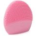 Mini Silicone Facial Cleansing Brush - FEITA Waterproof Silicon Face Cleaner and Electric Masager System for All Skin Types (Pink) - Buy Online on SooperMarket.com