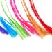 Buy 12 Colorful Hair Strands for Kids | Multi-colored Nylon Braided Extensions with Clips | Perfect for Parties & Decorations - Buy Online on SooperMarket.com