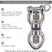 SELEWARE Silent Bearing Swing Swivel  360 Rotational Device Hanging Accessory with Removeable Buckle for Tree Swing  Hammock Chair  Climbing Rope  Yoga  Kids Swing Swivel 1200LB Capacity Swivel - Style A - Buy Online on SooperMarket.com
