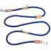 2m dog leash with 2 carabiners nylon double liners robust training lines drag line portable dogs double -leased exercise line permanent for small medium -sized and large dogs (blue)