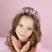 IYOU Flower Girl Hair Accessories Pink Floral Wedding Headband Pearl Wedding Holy Communion Headpiece for Girls - Buy Online on SooperMarket.com
