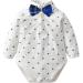 Famuka Baby Boy 3 Piece Formal Outfit Suit | Bows Waistcoat Gentleman Tuxedo Navy | 2-9 Months - Buy Online on SooperMarket.com