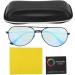 Red Green Colorblind Corrective Glasses Set - Includes Glasses Case Cleaning Cloth & Test Card for Enhanced Vision - Buy Online on SooperMarket.com