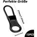 12 Pack Zipper Sliders - Durable Replacement Zipper Pulls for Suitcases Backpacks & Clothes - Black Zip Repair Solution - Buy Online on SooperMarket.com
