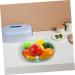 COOLHIYA Fruit Tray Glass Food Container Food Tray Terrarium nut Serving Tray Dessert Bowl Salad Bowl Counter Green 23.5X23.5X6CM - Buy Online on SooperMarket.com