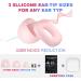 Fita + Silicone Ear Plugs for Noise Reduction - Reusable & Comfortable - NRR 33 dB - 3 Pairs in S/M/L - Pink - Buy Online on SooperMarket.com